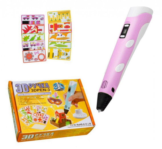 3D ручка PEN-3 розовая (PLA\ABS)