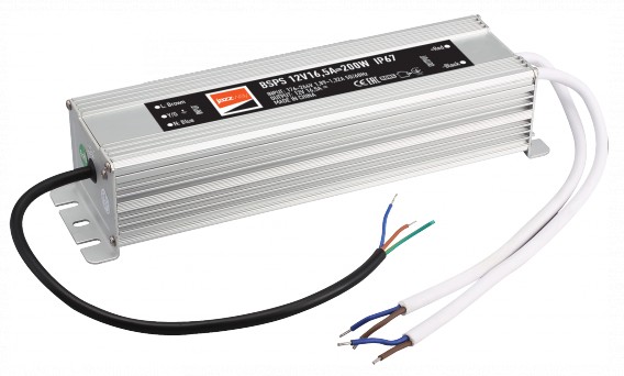 Блок питания Jazzway BSPS 12V16,5A=200W влагозащищенный IP67 3г. гарантии