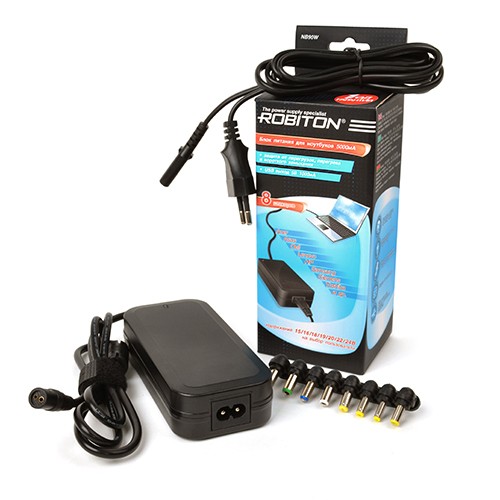 СЗУ для ноутбука (15,16,18,19,20,22,24V+USB 1A) 8 переход. Robiton NB90W