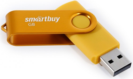 Флэш-диск SmartBuy 32GB USB 2.0 Twist желтый