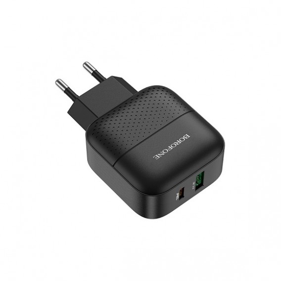Адаптер сетевой Type-C + USB PD18W / QC3.0 Borofone BA46A