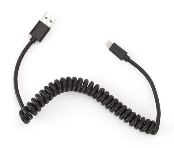 Кабель USB - lightning SmartBuy 1м спираль iK-512sp