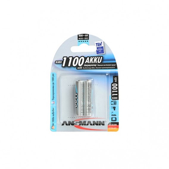 Аккумулятор Ansmann R03 1100mAh Ni-Mh BL 2/24