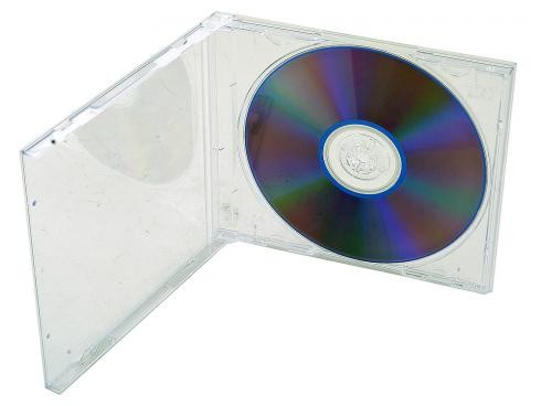 CD BOX одинарный прозрачный 1/200