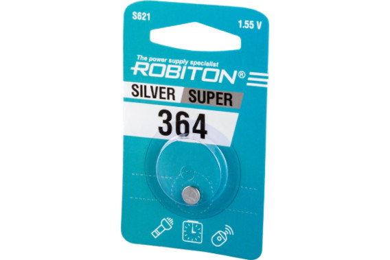 Батарейка Robiton 364 (SR621SW) BL 1/20