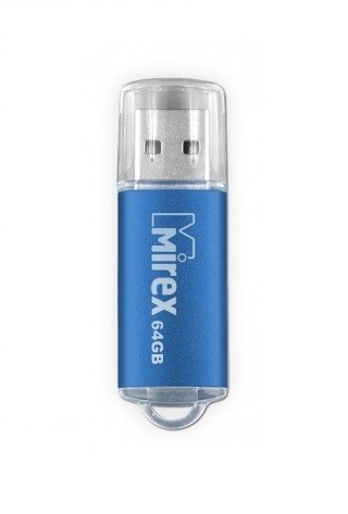 Флэш-диск Mirex 64Gb USB 2.0 UNIT голубой