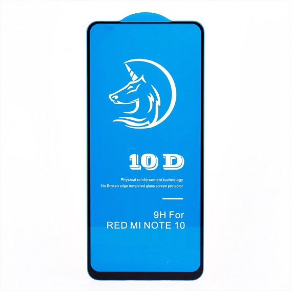 Защитное стекло 3D для Xiaomi Redmi Note 10/10S черное (133056)