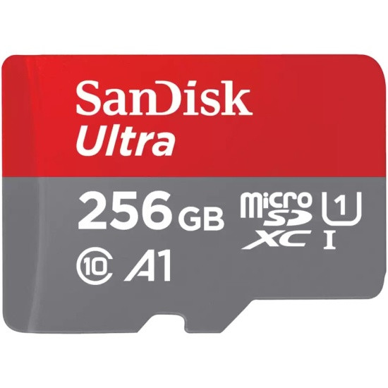 Карта памяти microSDHC SanDisk 256Gb Class 10 UHS-1 A1 (150MB/s) с адапт