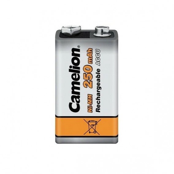 Аккумулятор Camelion 6F22 250mAh BL 1/12