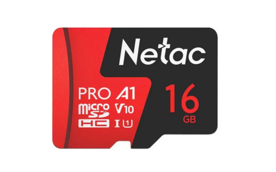 Карта памяти microSDHC Netac 16Gb Extreme Pro UHS-1 U1 A1 V10 (100MB/s)с адап