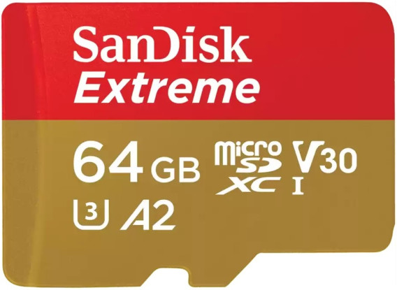 Карта памяти microSDHC SanDisk 64Gb Class 10 Extreme A2 170MB/s б/адапт.