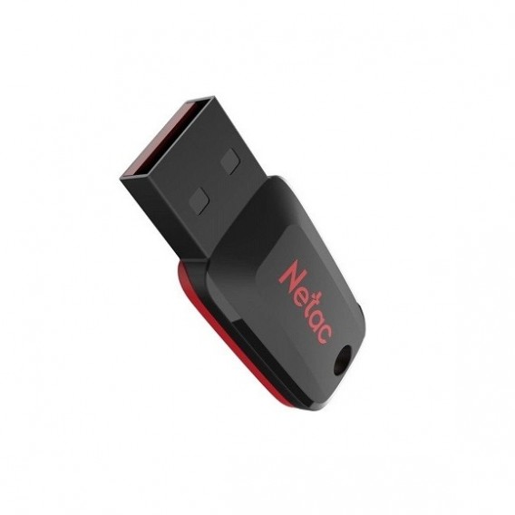 Флэш-диск Netac 32GB USB 2.0 U197 mini черный/красный