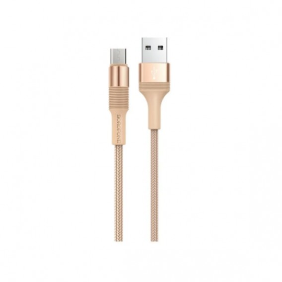 Кабель USB - microUSB Borofone BX21 1м 2,1А ткань