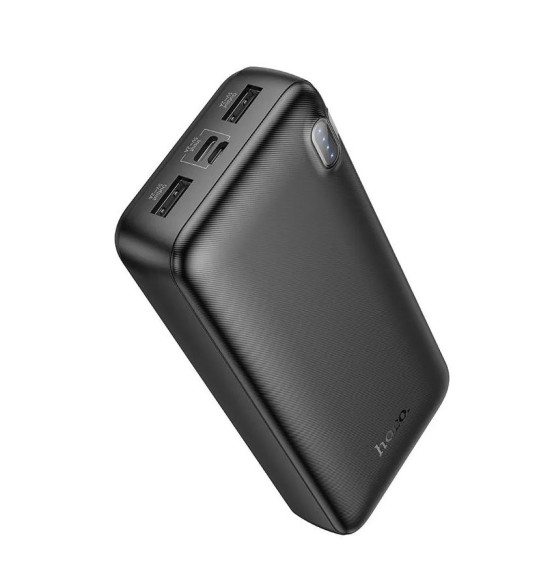 Внешний аккумулятор 20000mAh Hoco J128A (in - T,M/out - 2U) черный