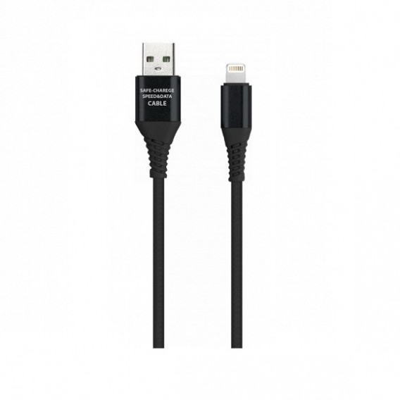 Кабель USB- lightning SmartBuy 1м 2A рез.оплетка (iK-512ERGbox)