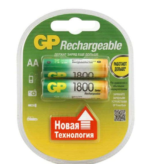 Аккумулятор GP R6 1800mAh Ni-Mh BL 2/20/200 предзаряженный