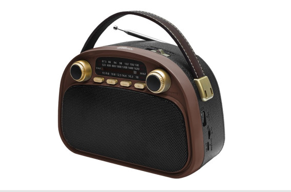 Радиоприемник Ritmix RPR-040 (Fm/BT/USB/microSD/акб.18650) шокол(18,5х13х8,5см)