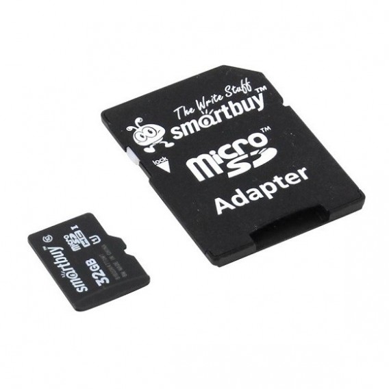 Карта памяти microSDHC SmartBuy 32Gb Class 10 с адаптером