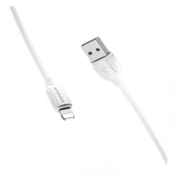 Кабель USB- lightning Borofone BX19 1м 2,4А ПВХ