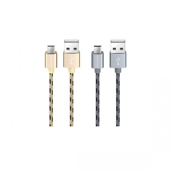 Кабель USB - microUSB Borofone BX24 1м 2,4А нейлон