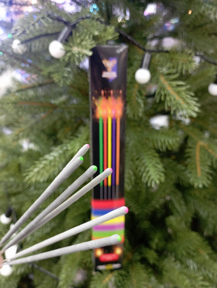 Бенгальские огни 250мм, "Цветные" 6шт Китай