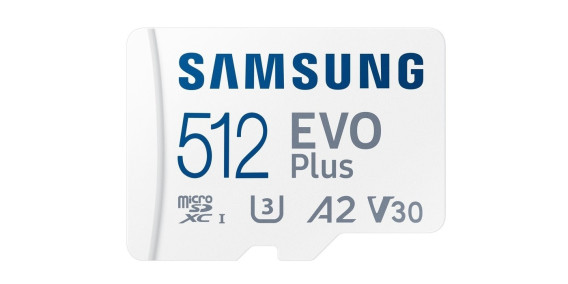 Карта памяти microSDHC Samsung 512Gb Class10 Evo Plus UHS-I U3 с адапт