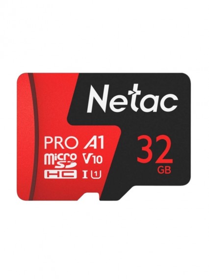 Карта памяти microSDHC Netac 32Gb Extreme Pro UHS-1 A1 V10 (100MB/s)с адап