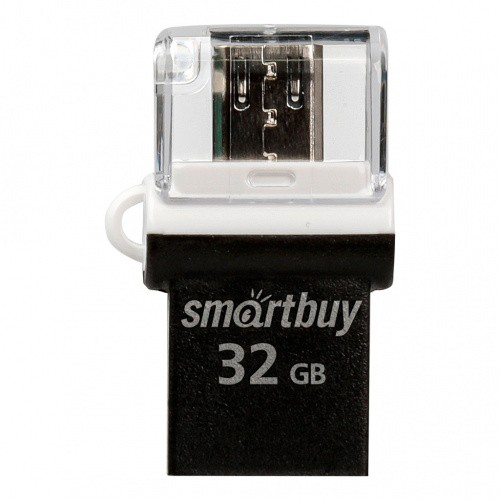 Флэш-диск SmartBuy 32GB USB 2.0 OTG POKO черный