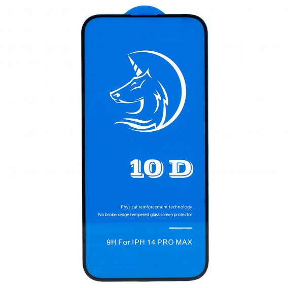 Защитное стекло 3D для iPhone 14 Pro Max черное (206394)