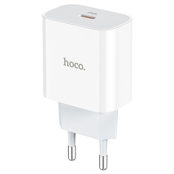 Адаптер сетевой Type-C PD20W QC3.0 Hoco C76A Plus, белый