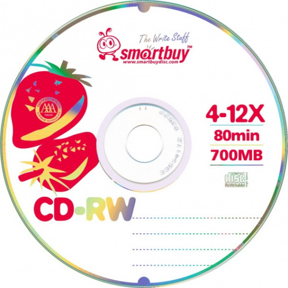 SmartBuy CD-RW 700Mb 4-12x Cake box - 50 /250