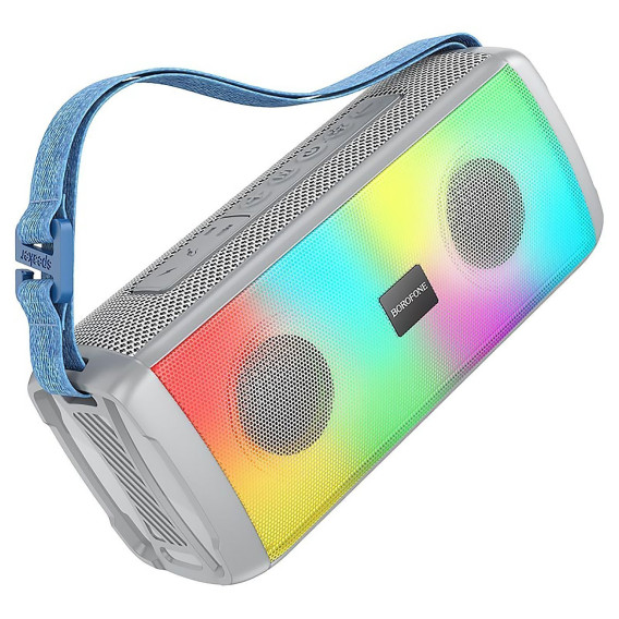 Колонка портативная Borofone BR26 Daring (10Вт/1500mAh) серая