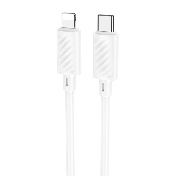 Кабель Type-C - lightning 1м Hoco X88  3A PD20W, ПВХ, белый