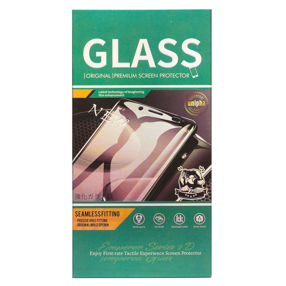 Защитное стекло 2.5D ПРИВАТ для iPhone 15 черное (222677)