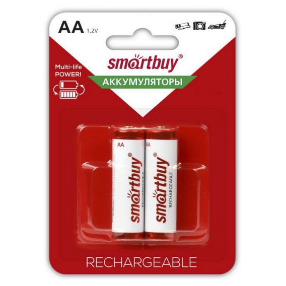 Аккумулятор SmartBuy R6 2500mAh Ni-Mh BL 2/24