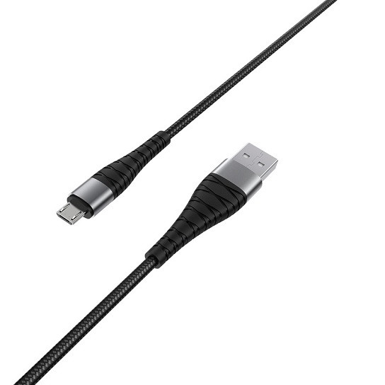 Кабель USB - microUSB Borofone BX32 1м 2,4А нейлон