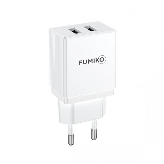 Адаптер 220V->2*USB 2.4A Fumiko CH04