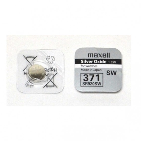 Батарейка Maxell 371 (SR920SW) BL 1/10/100