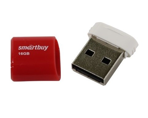 Флэш-диск SmartBuy 16GB USB 2.0 Lara красный