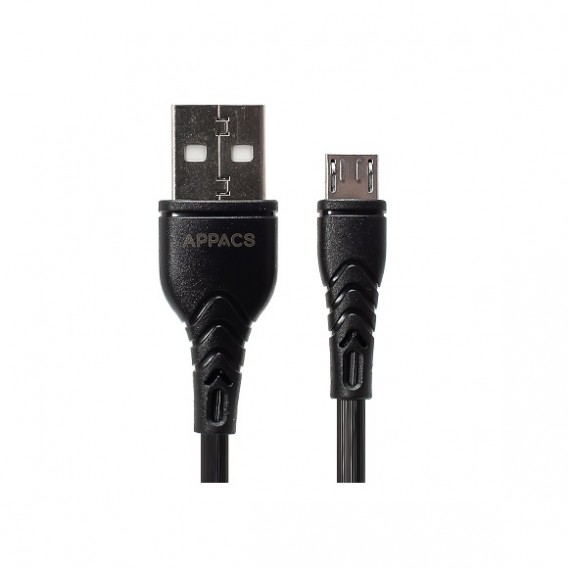 Кабель Am - microUSB APPACS APEU11m (5v, 2.4A) 1м Промо