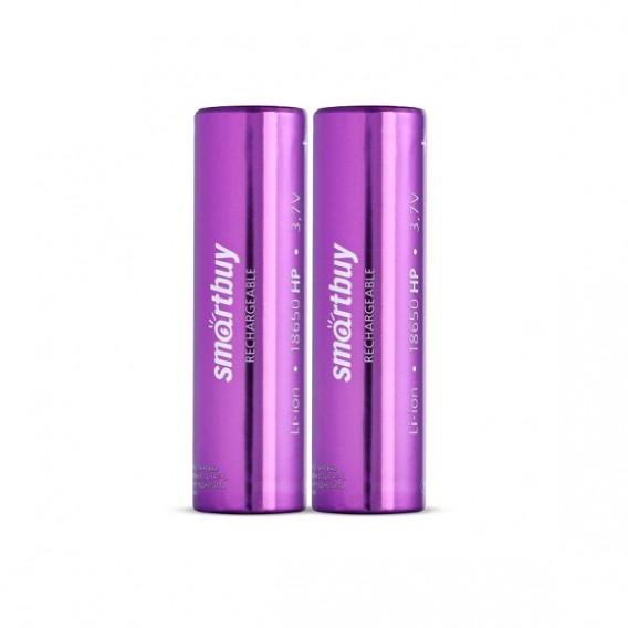 Аккумулятор Smartbuy 3,7V 2000mAh Li18650 высокотоковый без защ I=18A sh 2/50