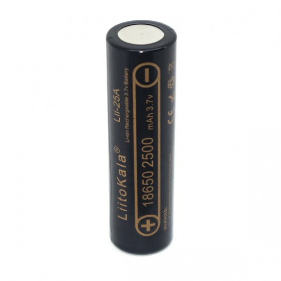 Аккумулятор Li18650 2500mAh 3.7V высокотоковые LiitoKala