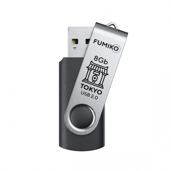 Флэш-диск Fumiko 8GB USB 2.0 Tokyo черный
