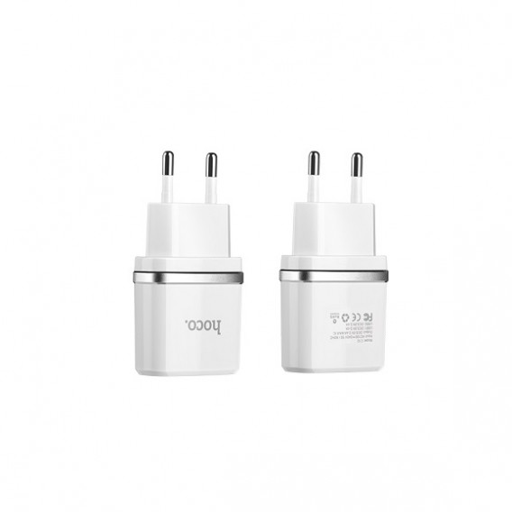Адаптер сетевой 2*USB 2.4A Hoco C12