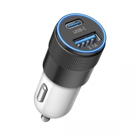 Адаптер автомобильный USB + Type-C 3A QC3.0 Dream CH18