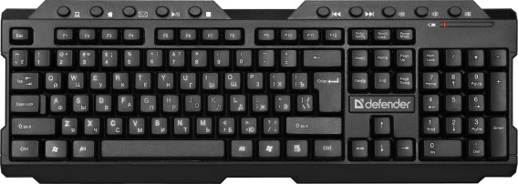Клавиатура беспроводная Defender Element HB-195 черная 45195