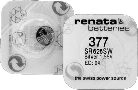 Батарейка Renata 377 (SR626SW) BL 1/10/100