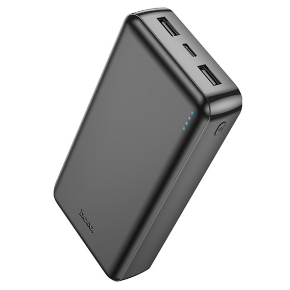 Внешний аккумулятор 20000mAh Hoco J100A (in - T,M/out - 2U) черный