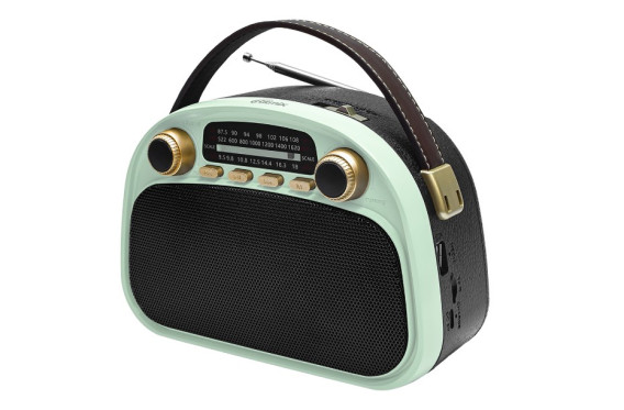 Радиоприемник Ritmix RPR-040 (Fm/BT/USB/microSD/акб.18650) мятн(18,5х13х8,5см)