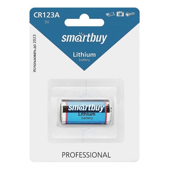 Батарейка Smartbuy CR123A BL 1/12/144